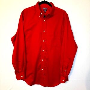 Croft & Barrow Red Casual Button Down Shirt.  A8